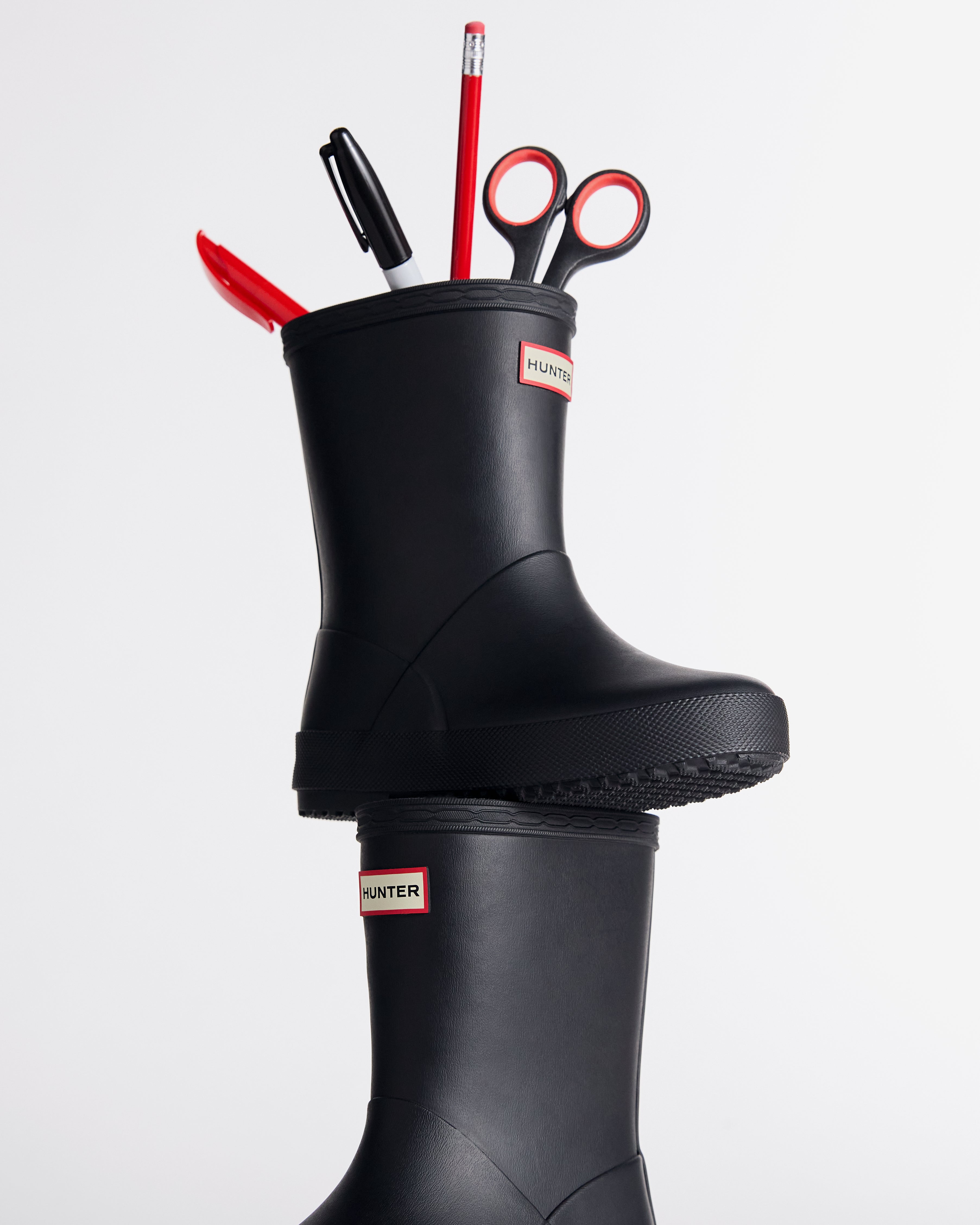 Hunter Boots Women's Tri-Colour Logo Backstrap Tall Boots