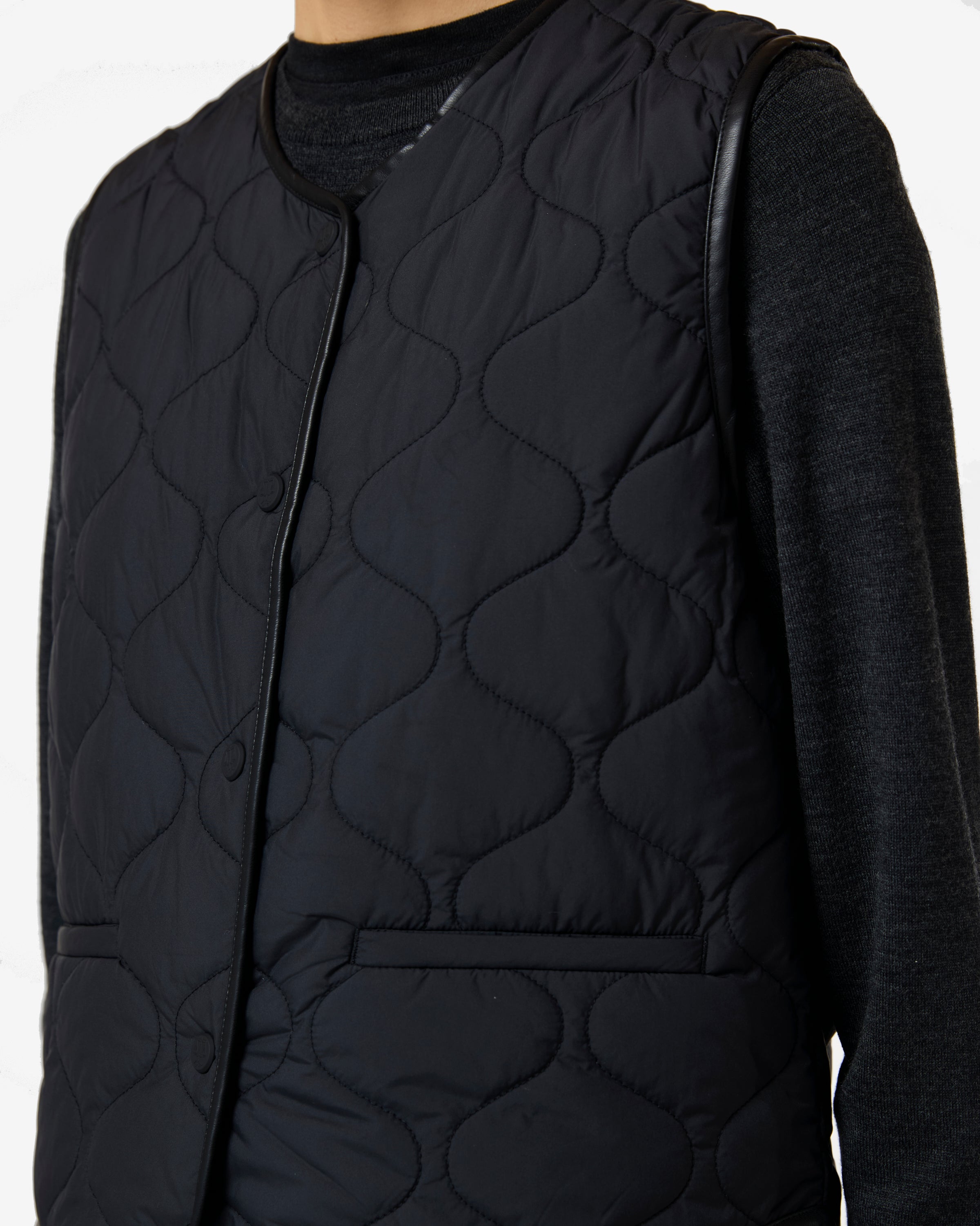 Bonny Quilted Vest Black