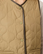 Bonny Quilted Vest Kelp