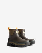 GANNI X Hunter Womens Balmoral Ankle Boot Brown / Military Olive