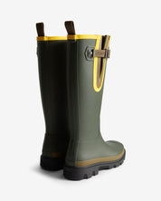 GANNI x Hunter Unisex Downpour Adjustable Boot Dark Olive / Black