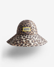 GANNI X Hunter Waterproof Bucket Hat Leopard