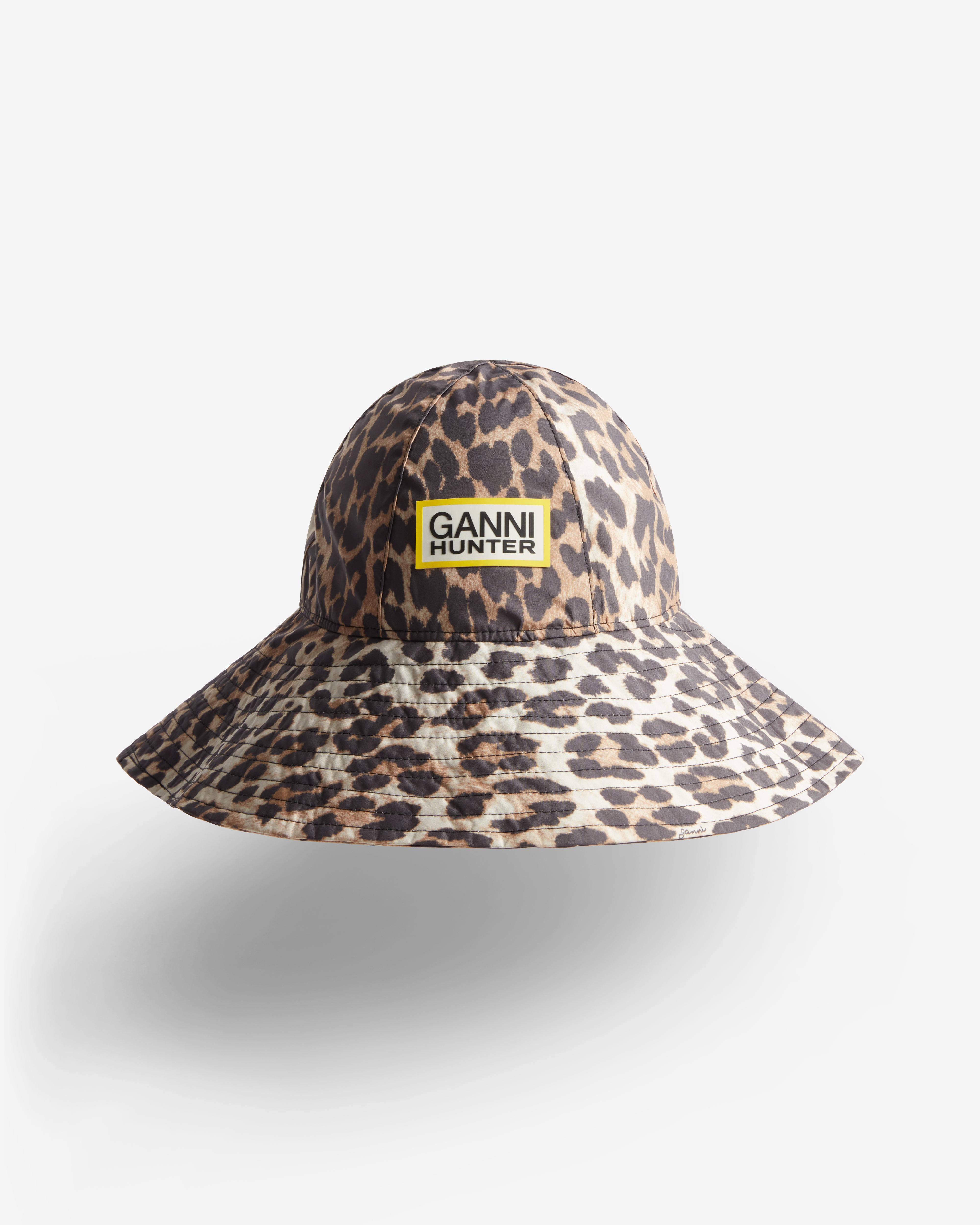 GANNI X Hunter Waterproof Bucket Hat Leopard
