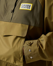 GANNI X Hunter Unisex Waterproof Poncho GANNI Green
