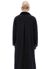 Harrow Long Line Waxed Jacket Black