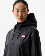 Unisex Downpour Jo Rain Parka Black