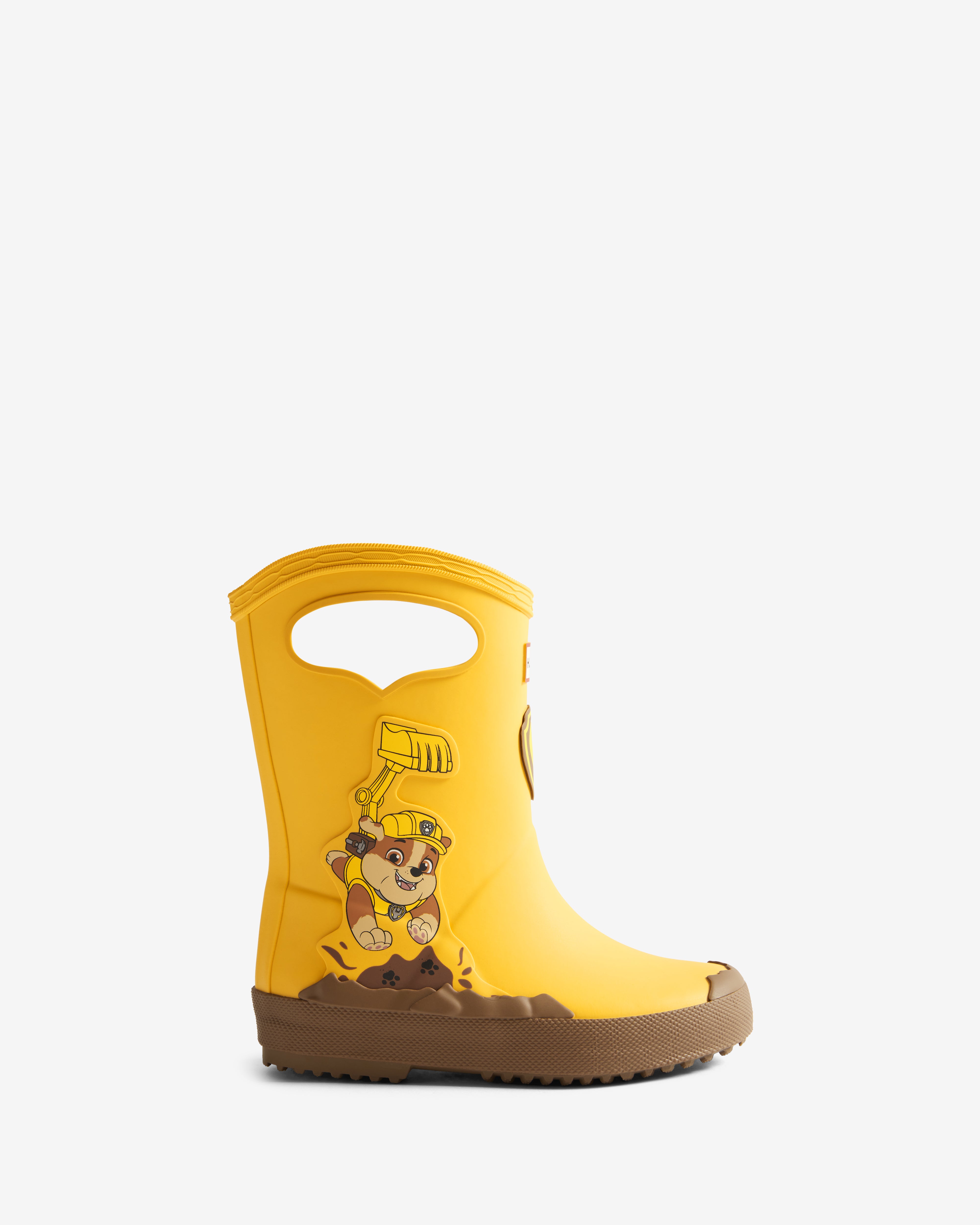 Hunter Boots X Paw Patrol Rubble Rubber Boots Yellow