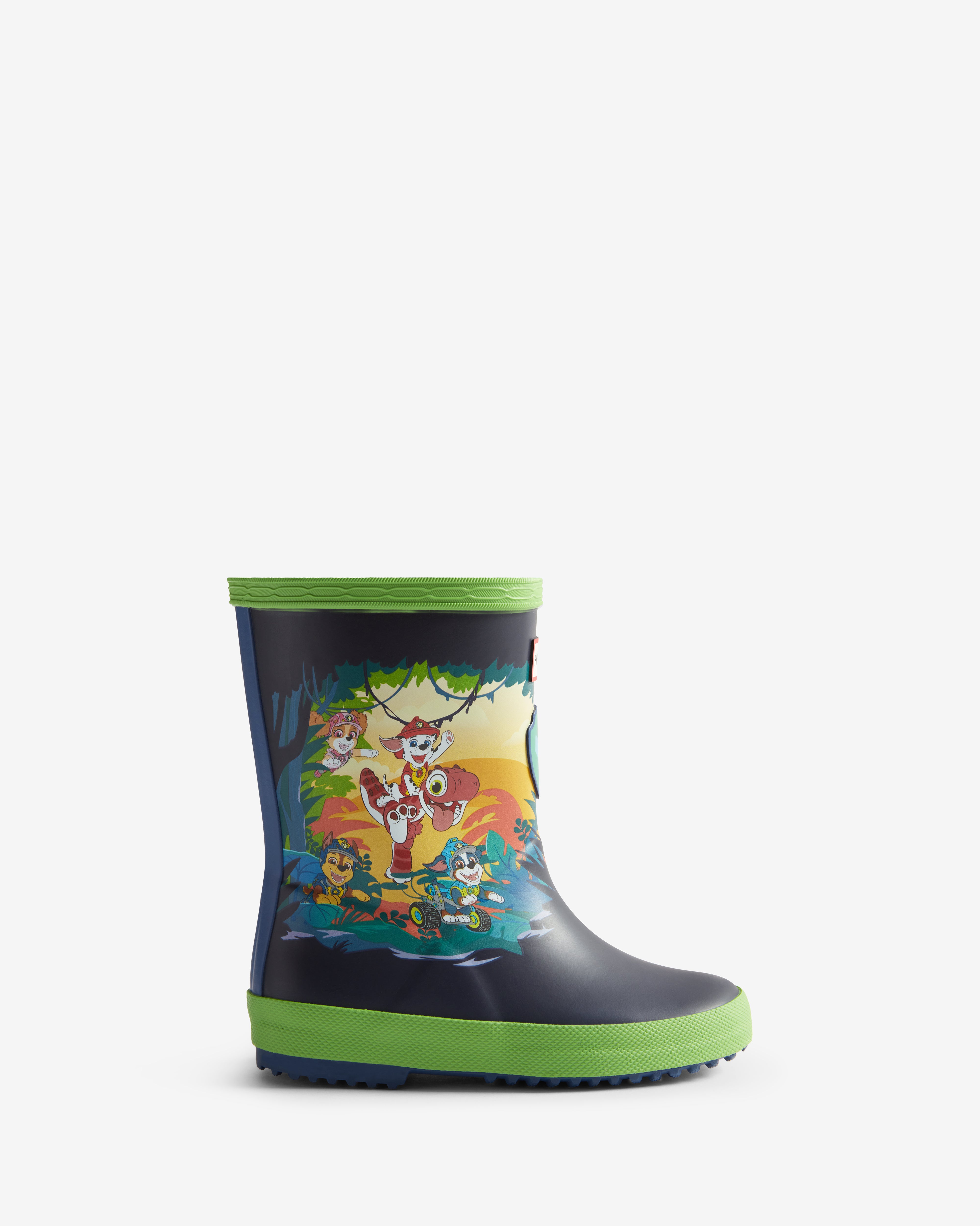 Hunter Boots X Paw Patrol Dino Rubber Boots Blue / Lettuce