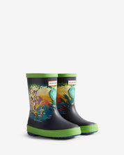 Hunter Boots X Paw Patrol Dino Rubber Boots Blue / Lettuce