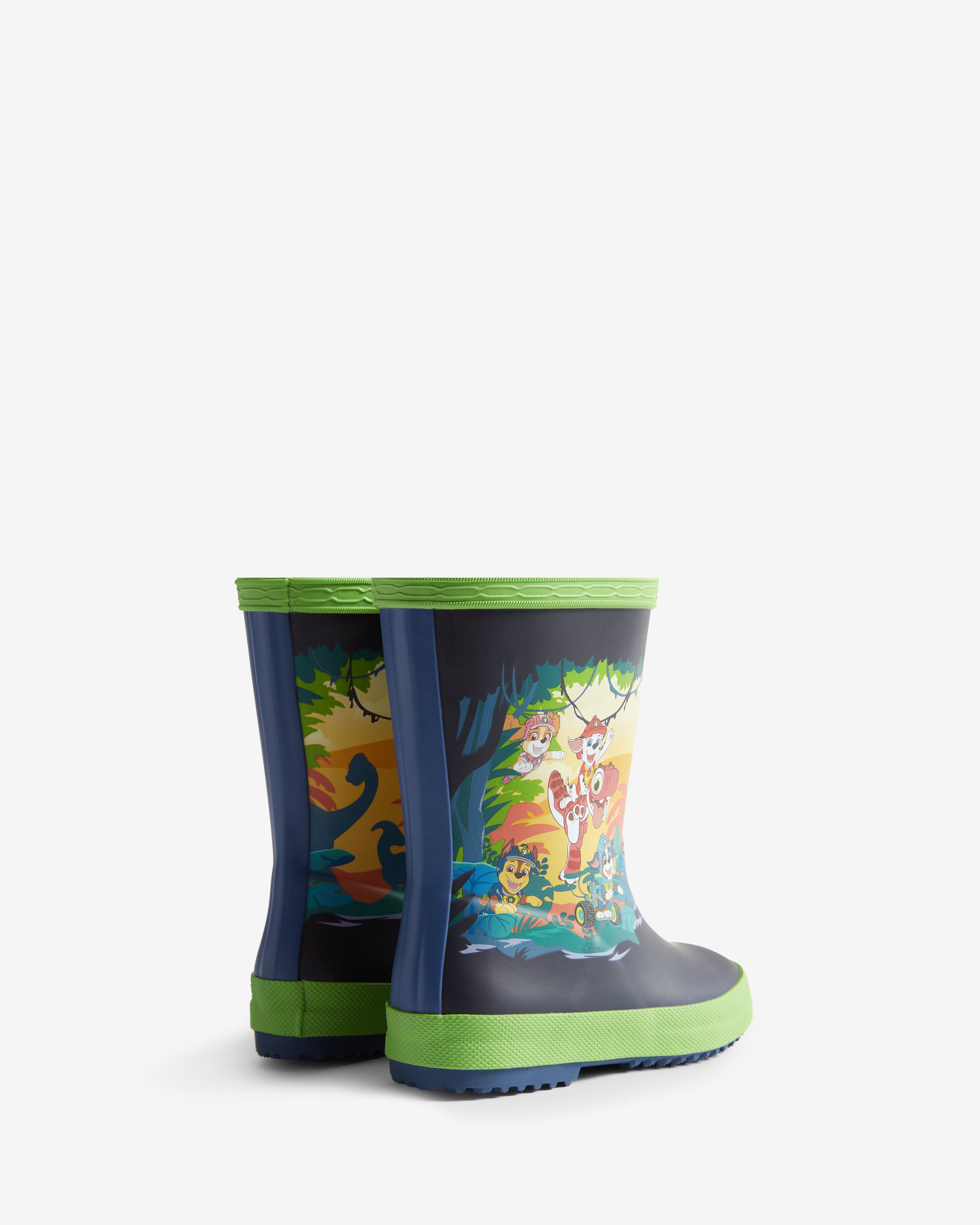 Hunter Boots X Paw Patrol Dino Rubber Boots Blue / Lettuce