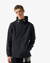 Unisex Packable Rain Jacket Black