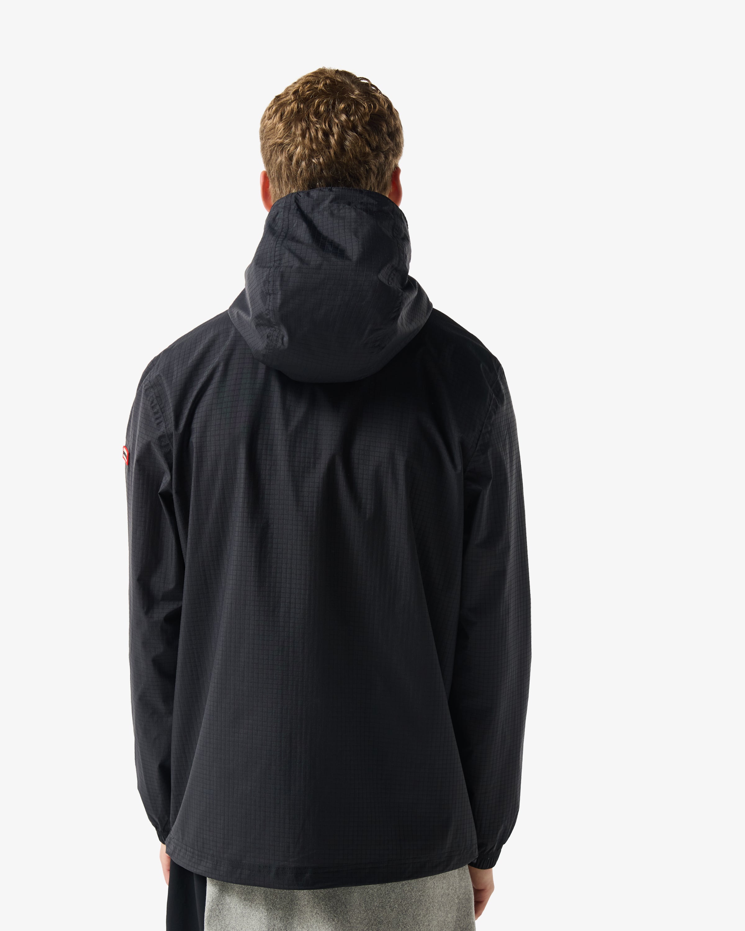 Unisex Packable Rain Jacket Black