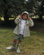 Maison Kitsune X Hunter Kids Rain Jacket Stone Beige