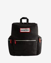 Nylon Large Topclip Backpack Black