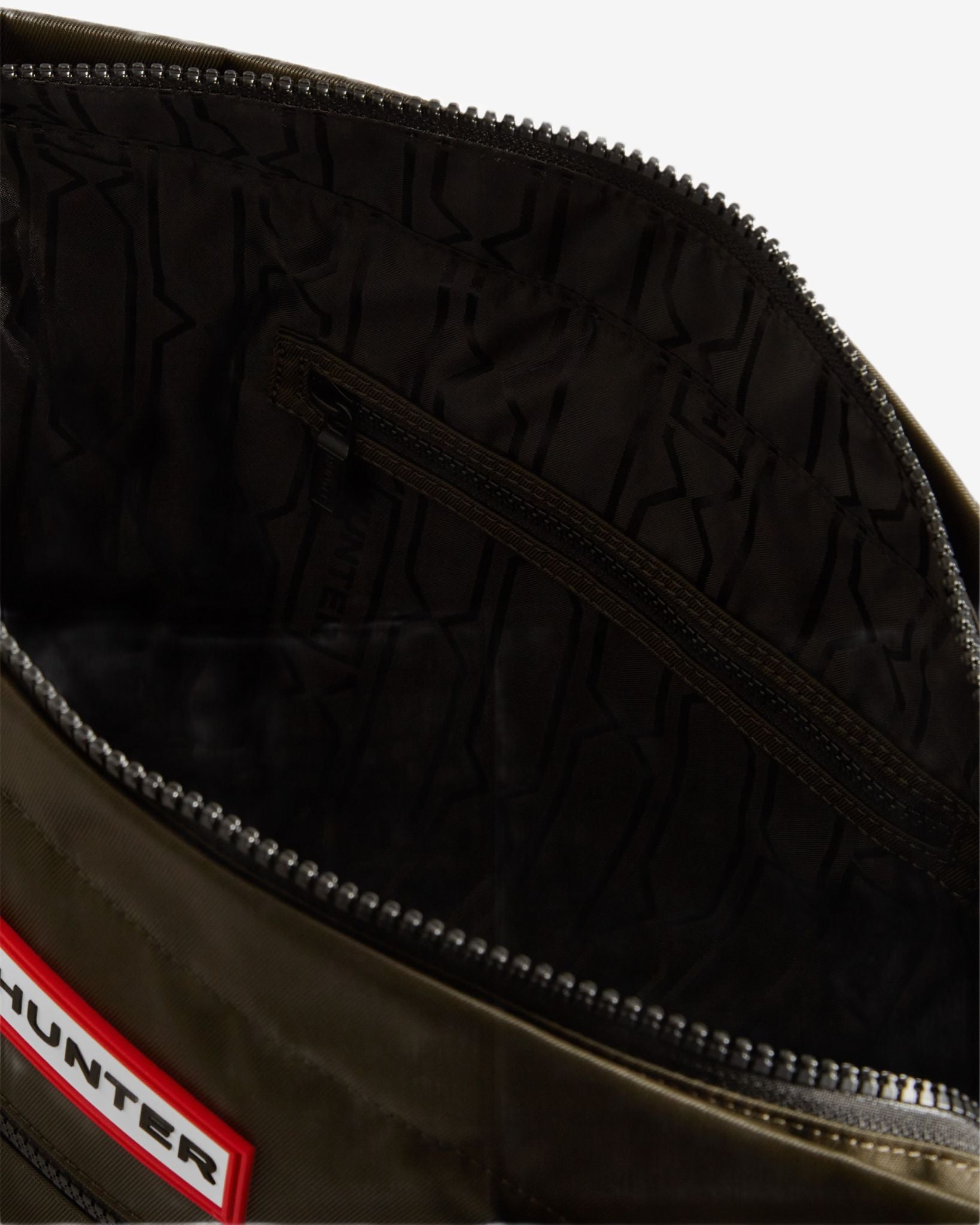 Nylon Midi Topclip Tote Bag Dark Olive