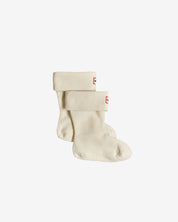 Kids Fleece Boot Sock White