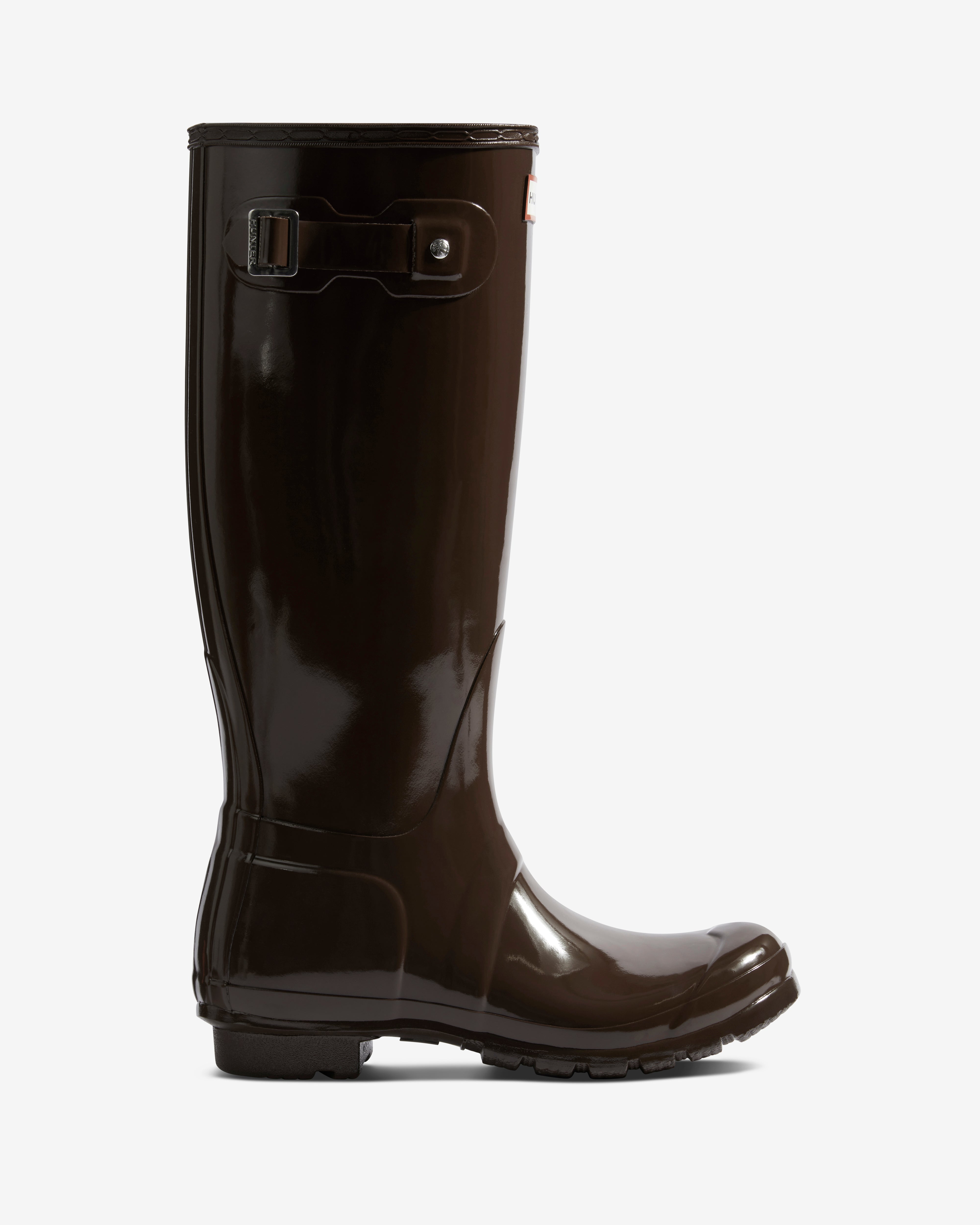 Women's Original Tall Gloss Boots Chocolate Brown