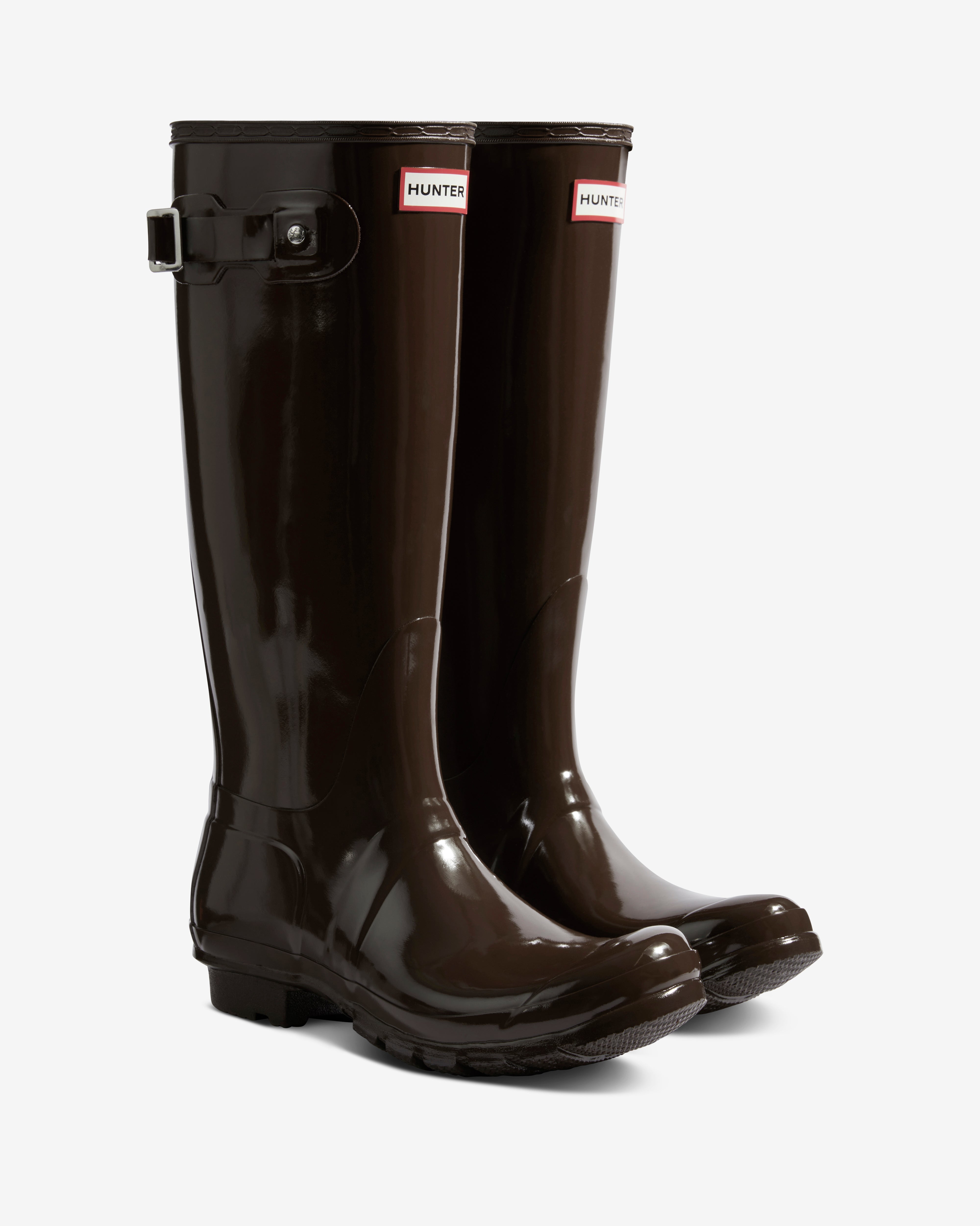 Women's Original Tall Gloss Boots Chocolate Brown