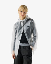 Unisex Hooded Rain Jacket Clear Matte
