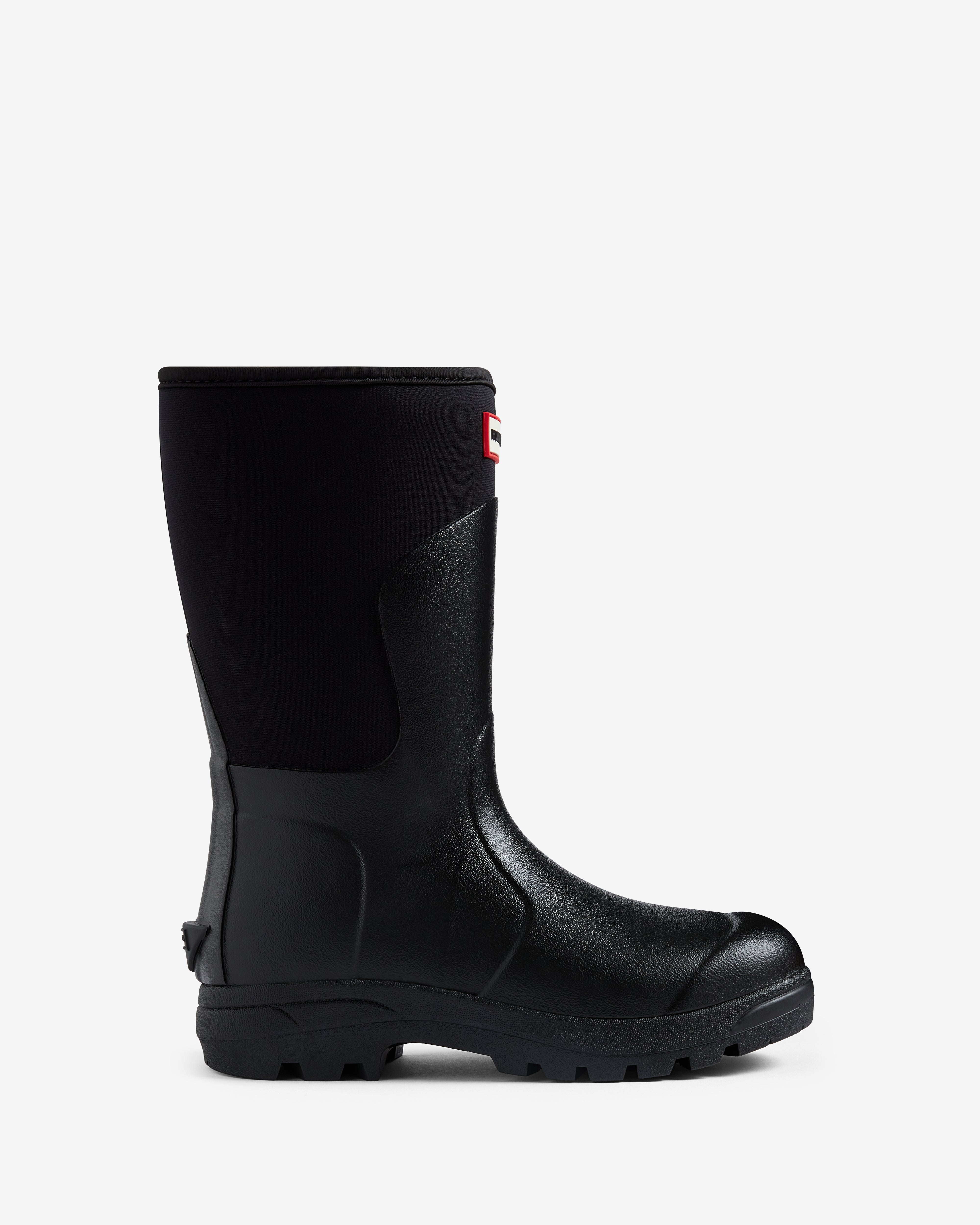 Unisex Balmoral Neoprene Short Boot Black