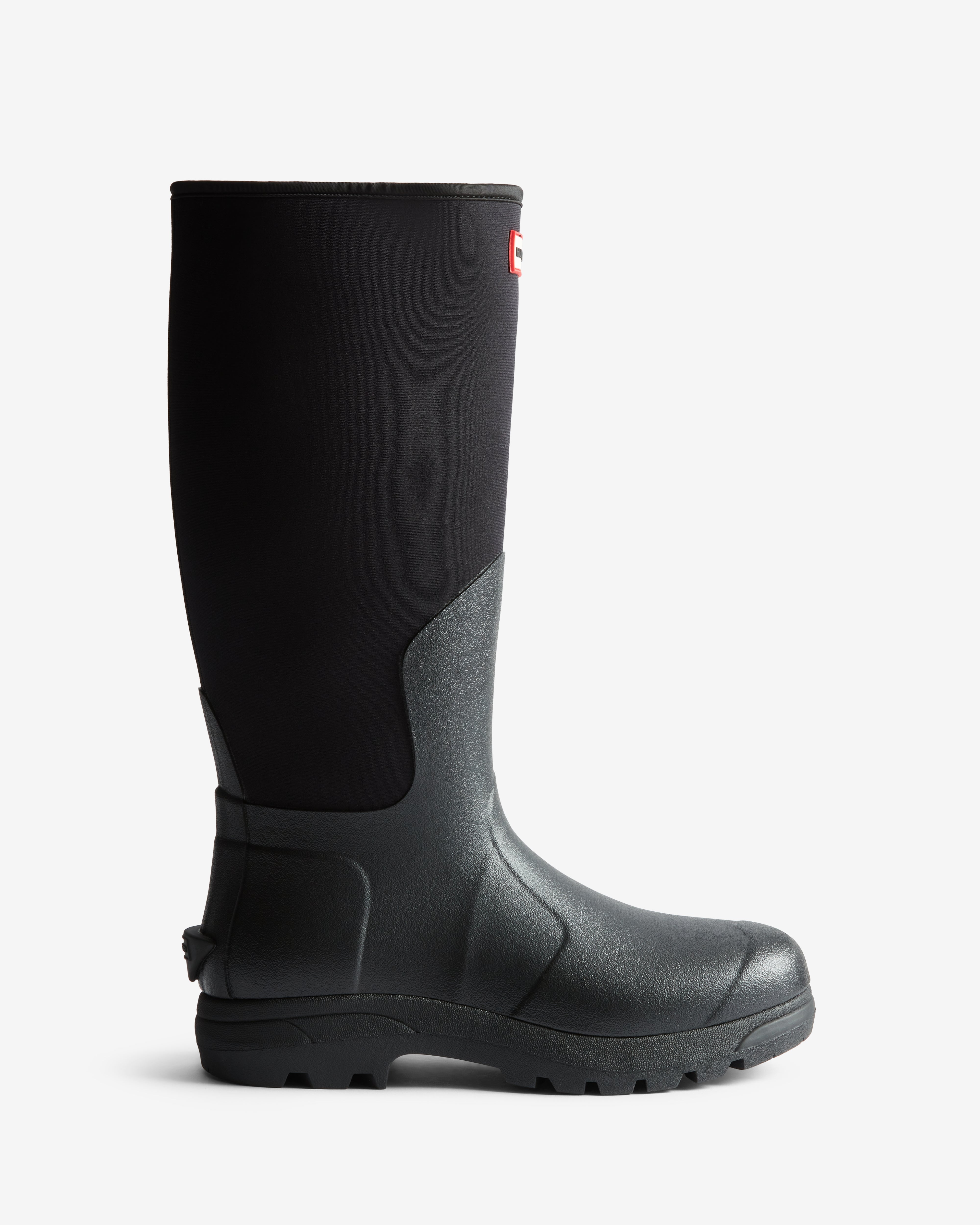 Unisex Balmoral Neoprene Tall Boot Black