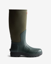 Unisex Balmoral Neoprene Tall Boot Dark Olive Black
