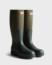 Unisex Balmoral Neoprene Tall Boot Dark Olive Black