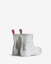 Women's Play Short Wellington Boots Silver Metalic